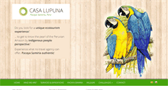 Desktop Screenshot of casalupuna.org
